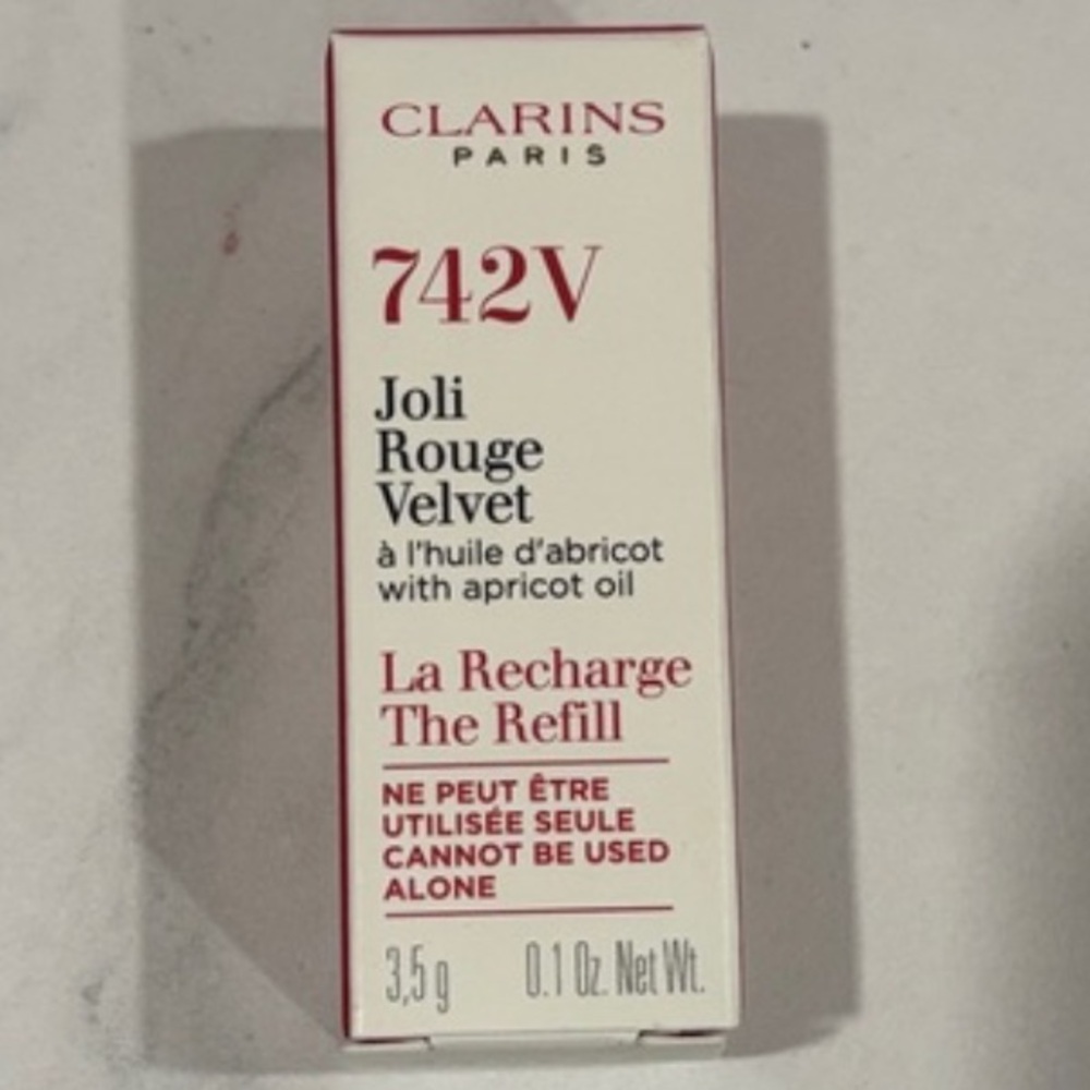 Clarins Joli Rouge Velvet Refill lipstick 742V